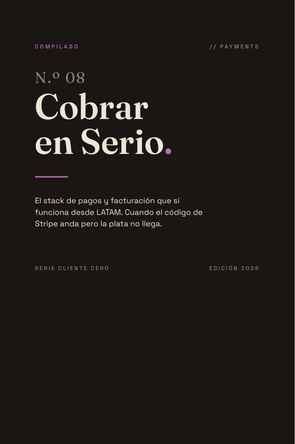 Portada de Cobrar en Serio