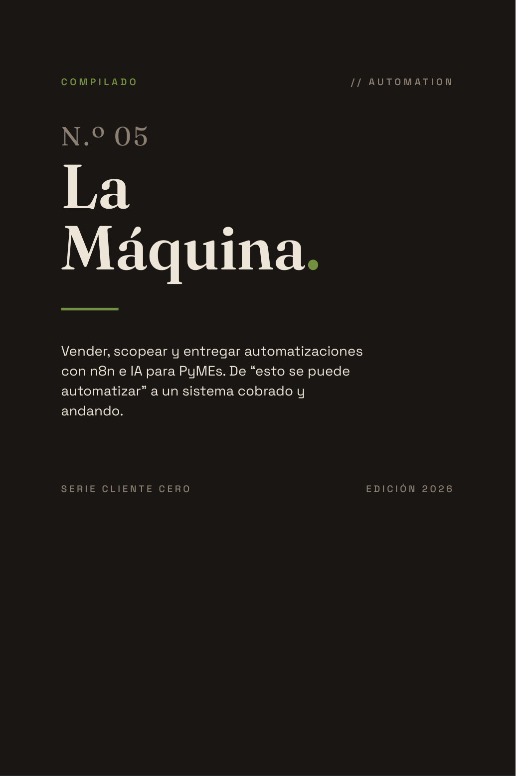 Portada de La Máquina