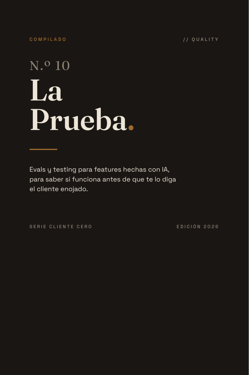Portada de La Prueba